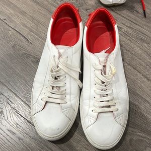 Givenchy white sneaker with red trimming